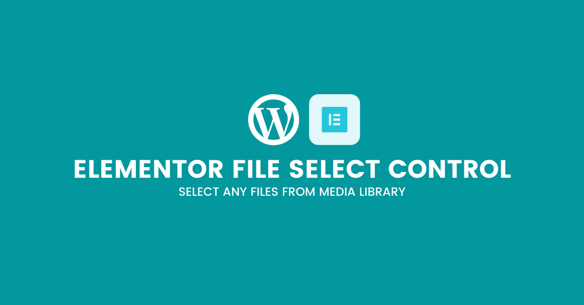 Elementor file select control